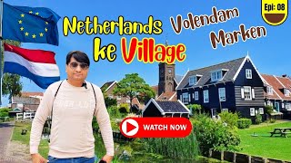 Volendam and Marken Village in the Netherlands  Tulip Garden in Netherlands  Markermeer Lake [upl. by Ekrub]