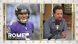 Ravens TRADE Joe Flacco to Broncos  The Jim Rome Show [upl. by Eseerehc]