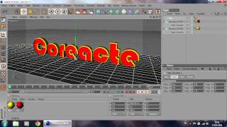 Cinema 4D  Créer un texte simple 3D [upl. by Atter]