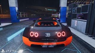 TDUSC  Bugatti Veyron Super sport 11  Free Roam amp Gameplay quotNight Rain 4KPS5 [upl. by Lipson695]