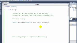 049 string left and right trim UCase and LCase vb net 2010 [upl. by Wayne]