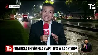 Autoridades indígenas del Cauca capturan a sujetos armados que intentaban robar vehículo [upl. by Suirrad563]