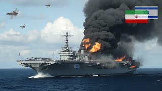 11 min Irans first naval battle sinks Israeli aircraft carrier carrying 400 fighter jets [upl. by Nylirej]