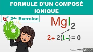 Formule dun composé ionique ✏️ Exercice  Seconde [upl. by Eussoj838]