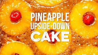 Pineapple Upside Down  Supergolden Bakes [upl. by Kcirdnek]