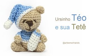 Ursinho Téo  Amigurumi  por ArteeManhaKids [upl. by Millicent592]