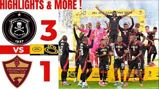 Orlando Pirates Vs Stellenbosch FC Extended Highlights All Goals MTN 8 Final 2024 [upl. by Aysab]