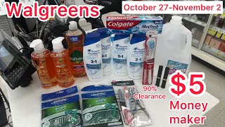 Walgreens Couponing October 27November 2 Register reward printing again 90 Clearance items [upl. by Heuser]