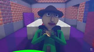 PIGGY CHAPTER 10 vs BALDI amp SONIC ROBLOX SPEEDRUNNER CHALLENGE BOOK horror Minecraft Animation [upl. by Neih]