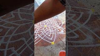 easy rangoli design ytshorts trending viralvideo youtubeshorts krishna shiv rangoli youtube [upl. by Killie891]