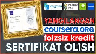 Bir million dasturchi sertifikatini olish  Foizsiz kredit olish uchun kerak boladigan sertifikat [upl. by Foushee]