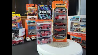 New 2021 Matchbox Cars 5 Pack Review and Unboxing MBX Fire Rescue [upl. by Reema]