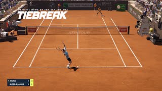 TIEBREAK  Alexander Zverev Vs Felix Auger Aliassime I Rome Masters I Expert Difficulty PS5 [upl. by Federica]