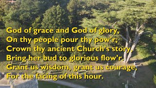 God of Grace and God of Glory Tune Cwm Rhondda  4vv with lyrics for congregations [upl. by Janis]