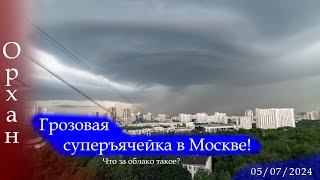 Грозовые суперъячейки – что за страшные облака  Циклон Орхан  5 июля 2024  Timelapse UHD 4K [upl. by Lind]