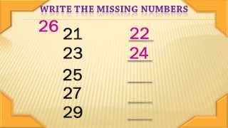 Kids Numbers Learning  Write Missing Numbers 21  30 Numbers [upl. by Zachary]