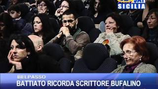 BELPASSO  Battiato ricorda lo scrittore Gesualdo Bufalino [upl. by Bum]