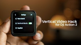 How to shoot Vertical Video on Dji Action 2 [upl. by Sophi]