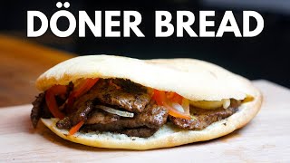 How to make Turkish Pita Bread  Homemade Doner Bread [upl. by Ettevol943]