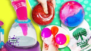 Making Squishies from DOLLAR TREE Slime DIY Stress Balls [upl. by Tirreg952]