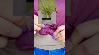 Bow hack for shirts 👔 ✅✅ shorts hack youtubeshorts [upl. by Lyrehs288]