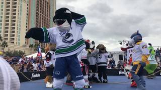 2018 NHL Mascot Showdown Highlights [upl. by Aihseket]