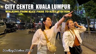 🇲🇾 Kuala Lumpur malaysia  Walking From KLCC park to KLCC station  LRT station 2022 [upl. by Dode]