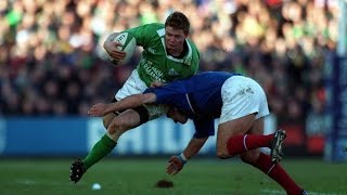 RBS 6 Nations Greatest Moments Brian O Driscoll Try Ireland v France 2001 [upl. by Loggia739]