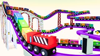 Long Train Fun Ride 2 Toy Factory [upl. by Eanahs239]