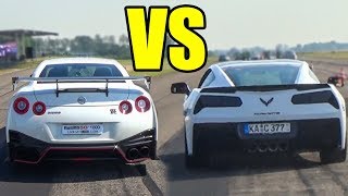 CHEVROLET CORVETTE Z06 vs NISSAN GTR NISMO 🔥ACCELERATION SOUND🔥 [upl. by Iredale]