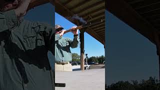 Shooting A Replica Medieval 75 Caliber Hand Cannon rangedayeveryday medieval [upl. by Radek]