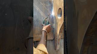 New method of vertical stick welding in local welding workshop shorts welding [upl. by Giselle427]