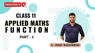 Class 11 Applied MathsFunctionPart 3ML AggarwalExe 93binaymaheshwari2808 [upl. by Einobe151]