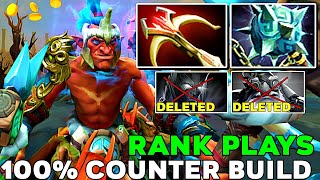 Troll Warlord 100 Counter Build with Gleipnir Real Monster Rank Plays  Dota 2 [upl. by Adnov]