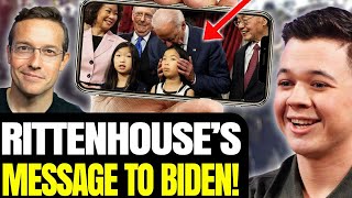 Kyle Rittenhouse Has A Message For Biden Trying To Sniff Kids [upl. by Yesima]