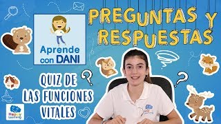 APRENDE JUGANDO 🎮 Las funciones vitales de los animales PREGUNTAS Y RESPUESTAS  Aprende con Dani [upl. by Lertnek]