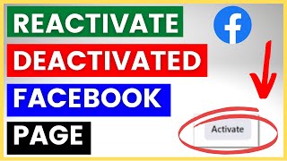 How To Reactivate A Deactivated Facebook Page in 2024 NEW Method [upl. by Athey]