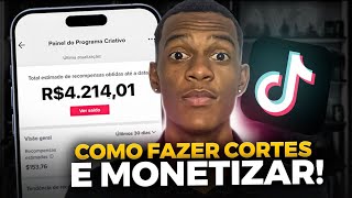 Como MONETIZO CORTES no TikTok para GANHAR DINHEIRO [upl. by Swamy291]