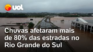 Chuvas no RS afetaram mais de 80 das estradas e 65 milhões de pessoas no Rio Grande do Sul [upl. by Verdha]