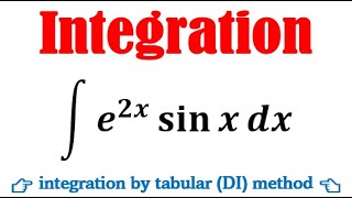 Integrate e2x sinx [upl. by Assek]