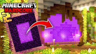 I Transformed the Nether Portal in Minecraft Hardcore [upl. by Laniger]