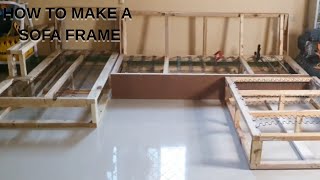 Build your own sofa sectional step by step Diy sofa frame [upl. by Avat]