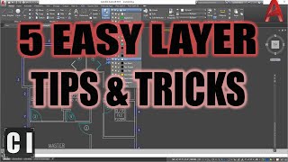 5 Easy LAYER Tips amp Tricks in AUTOCAD  Draw Faster and Easier  2 Minute Tuesday [upl. by Cooperman]