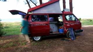 Volkswagen Vanagon Westfalia VW Westy Camping Set Up [upl. by Roderigo]