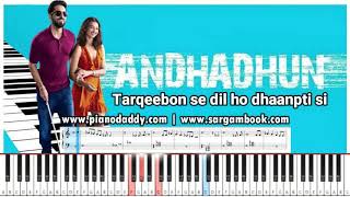 Woh Ladki AndhaDhun Piano Lesson  Piano Notes [upl. by Haiasi]