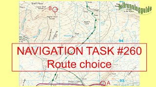 Map Reading Task 260 Which route would you take to get to the trig point [upl. by Ycniuqed]