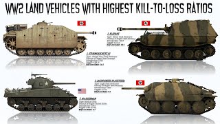 The 7 WWII Land Vehicles with Highest KilltoLoss Ratios [upl. by Fryd]