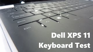 Dell XPS 11 flat keyboard test [upl. by Asilaj]