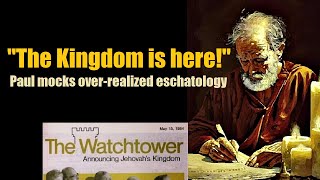 CROSS not KINGDOM Paul mocks church triumphalism overrealized eschatology replacement theology [upl. by Anauj]