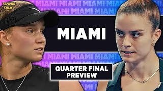 Rybakina vs Sakkari  Miami Open 2024 QF  Tennis Prediction [upl. by Attolrac]